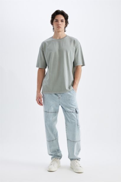 Oversize Fit Crew Neck Short Sleeve T-Shirt