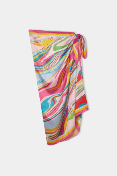 Woman Colorful Long Beach Skirt