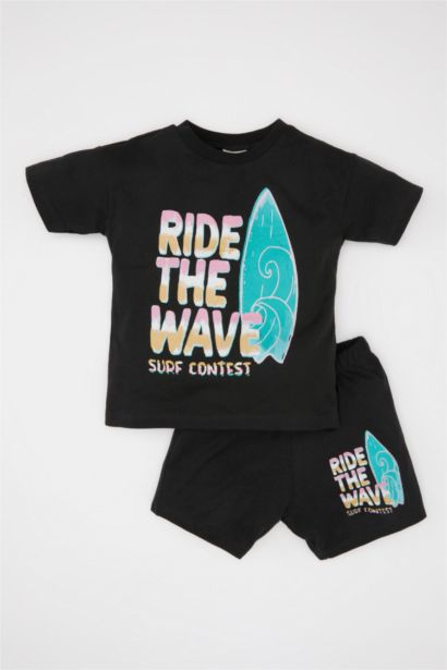 Baby Boy Printed T-Shirt Shorts 2 Piece Set