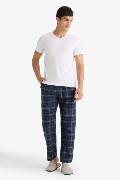 Regular Fit Long Check Pajama Pants
