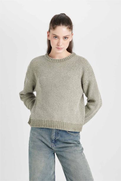 Regular Fit Crew Neck Knitwear Pullover