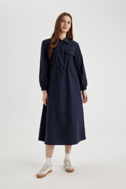 Thin Sweatshirt Fabric Dress