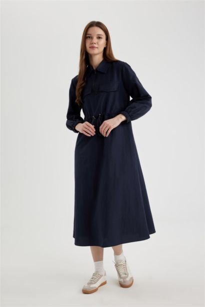 Thin Sweatshirt Fabric Dress