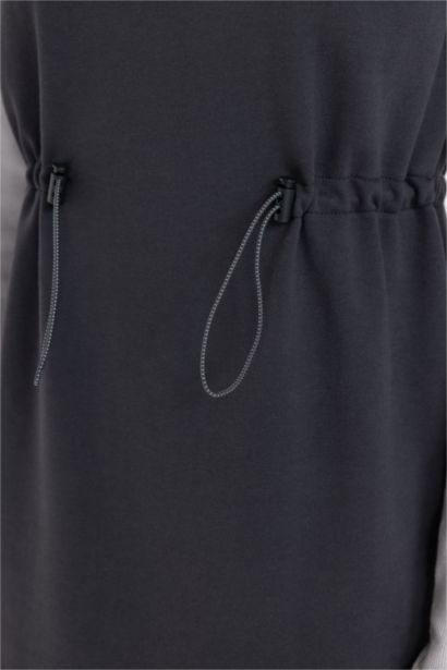 Robe Longue en tissu Sweat-shirt fin à coupe régulière