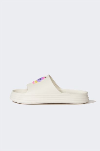 شبشب بناتي إيفا بكعب مسطح بشريط مفرد