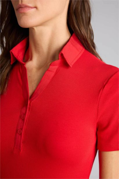 Woman Short Sleeve Polo T-Shirt