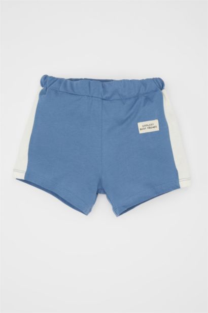 Baby Boy Regular Fit Color Block Shorts