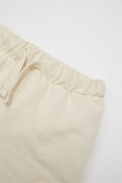 Short en Piqué imprimé étiquette pour Bébé Garçon