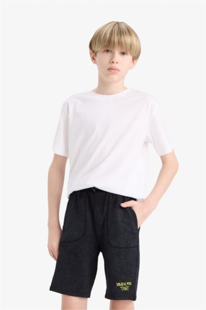 Boy Sweatshirt Fabric Shorts