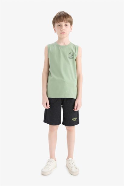 Boy Sweatshirt Fabric Shorts