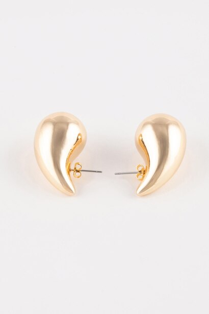 Woman Drop Gold Earrings