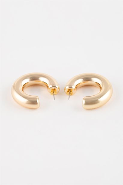 Золотые круглые серьги для женщин