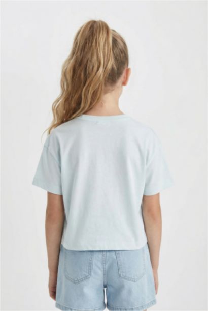 Hatsune Miku Bisiklet Yaka Kısa Kollu Tişört Kız Çocuk