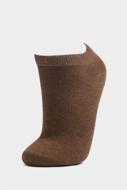 Lot de 5 Chaussettes ballerines invisibles en coton pour femme