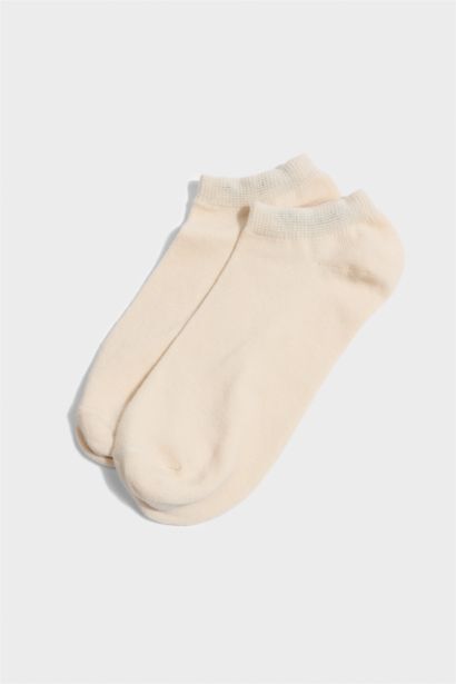 Lot de 5 Chaussettes ballerines invisibles en coton pour femme