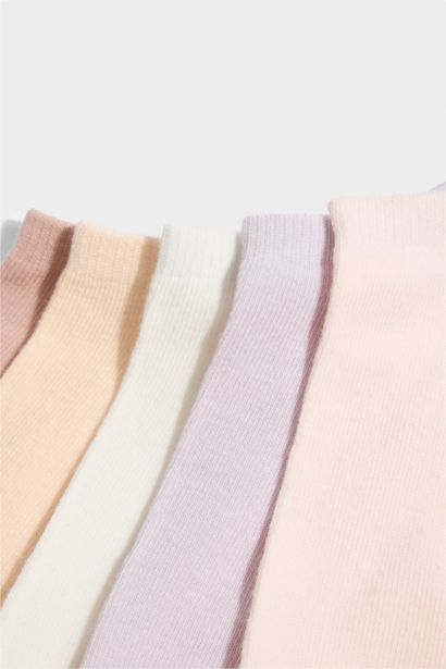 Lot de 5 Chaussettes invisibles en coton pour femme