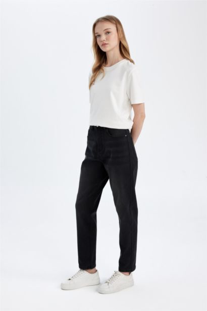 Lina Comfort Mom Yüksek Bel Bilek Boy Jean Pantolon