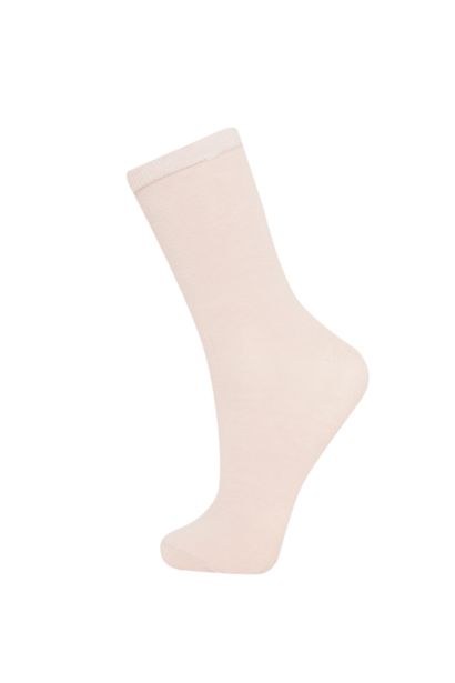 جوارب طويلة نسائية من قطن - 5 قطع