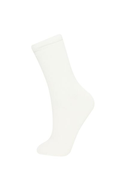 جوارب طويلة نسائية من قطن - 5 قطع