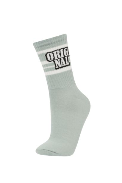 جوارب طويلة نسائية من قطن - 3 قطع