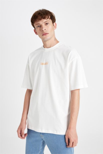 Oversize Fit Dragon Ball Crew Neck Printed Short Sleeve T-Shirt