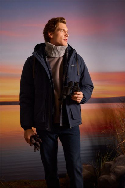 Regular Fit Hooded Jacket