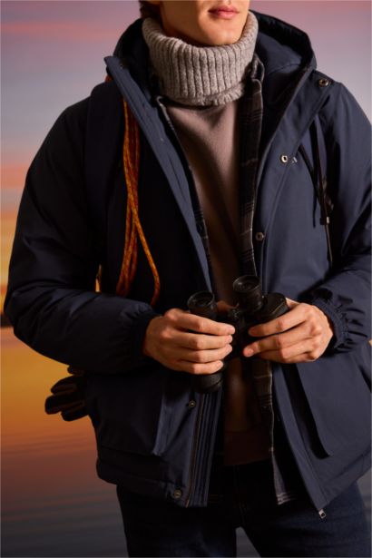 Regular Fit Hooded Jacket