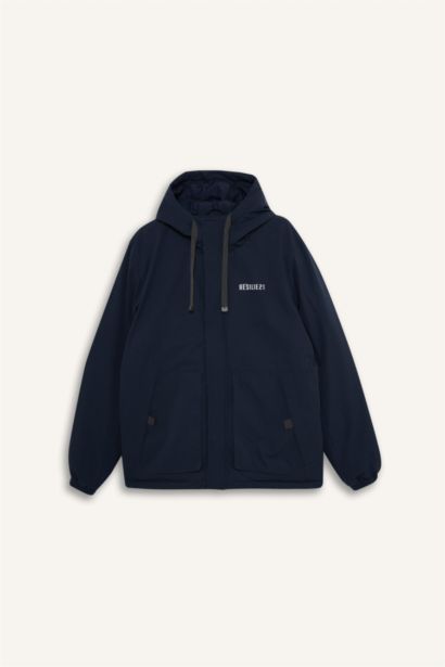Regular Fit Hooded Jacket