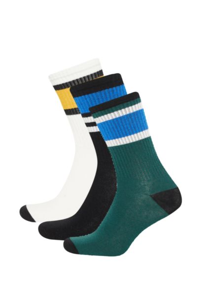 Длинные носки из хлопка для мужчин, 3 пары