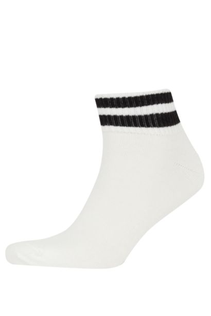 Man Printed 3 piece Short Socks