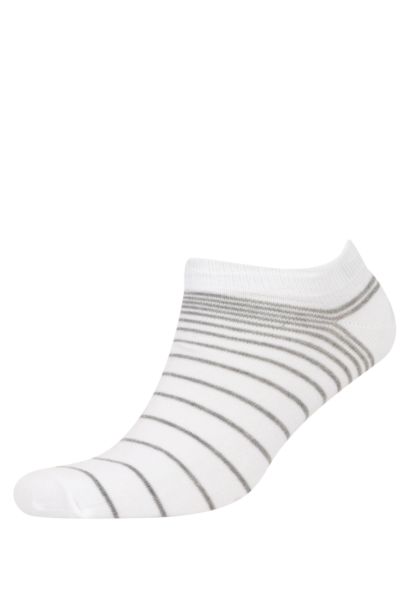 Lot de 5 paires de chaussettes courtes en coton rayées pour Homme