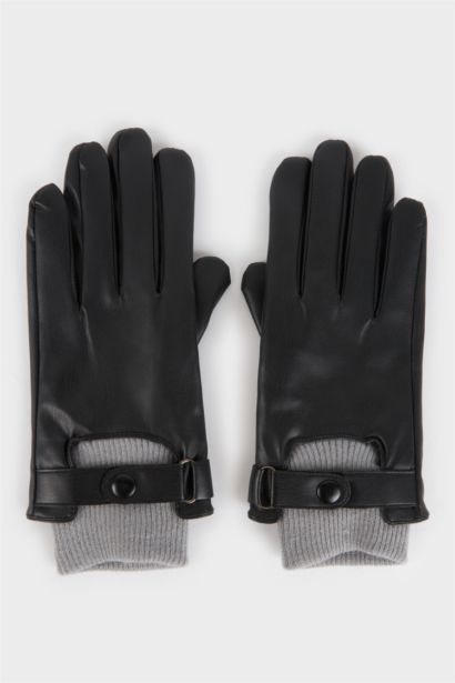 Kadın Suni Deri Eldiven