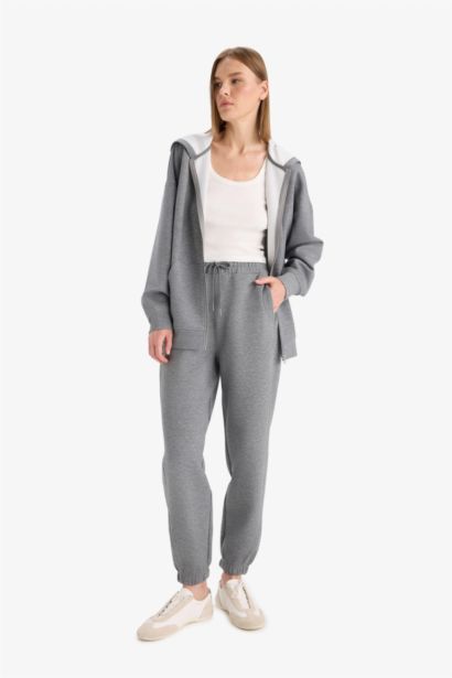 Pantalon Jogging en tissu scuba avec poches Coupe standard