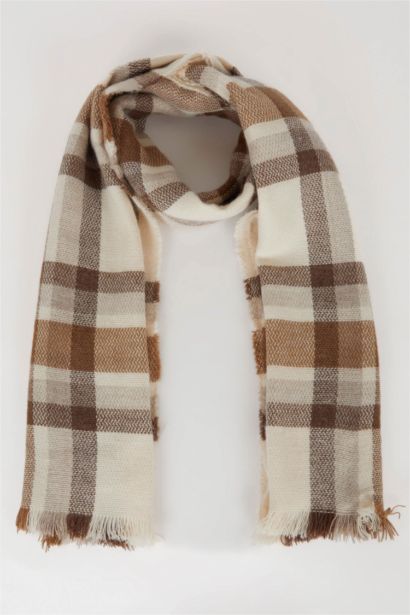 Woman Square Patterned Scarf