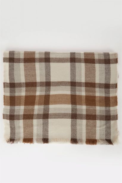 Woman Square Patterned Scarf