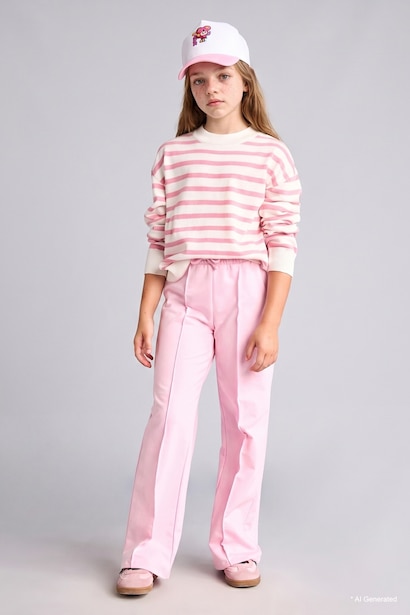 Girl Standard Fit Crew Neck Sweater