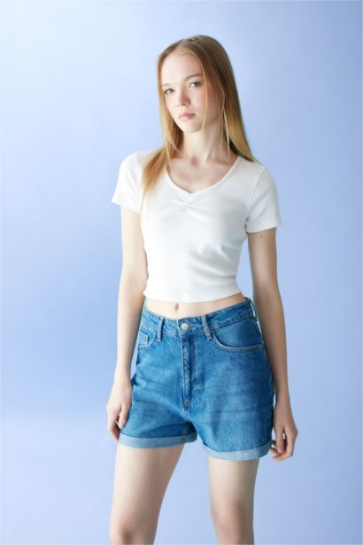 Slim Fit Camisole Short Sleeve T-Shirt