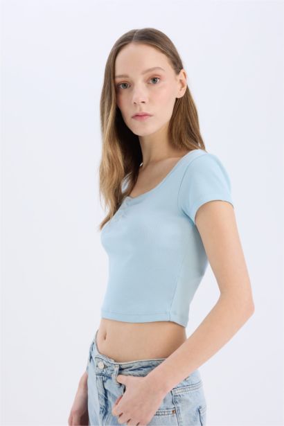 Slim Fit Camisole Short Sleeve T-Shirt