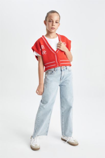 فيست تريكو بناتي بياقة V