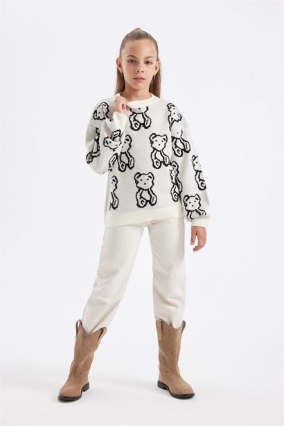 Қыздарға үлкен пішім Пулловер