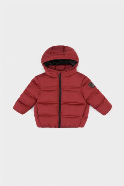 Baby Boy Zipper Hooded Puffer Jacket