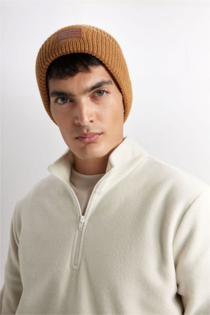 Boy Label Printed Beanie