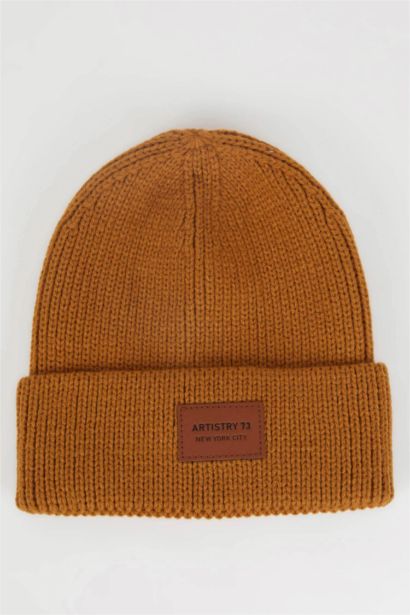 Boy Label Printed Beanie