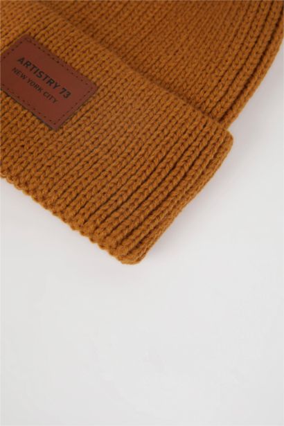 Boy Label Printed Beanie