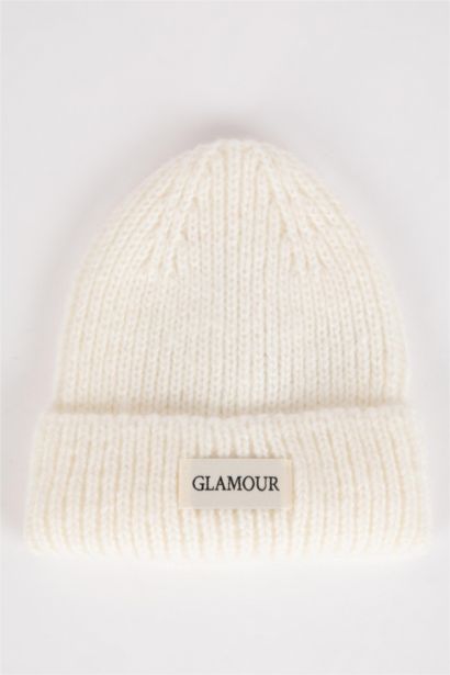 Girl Woven Labeled Beret
