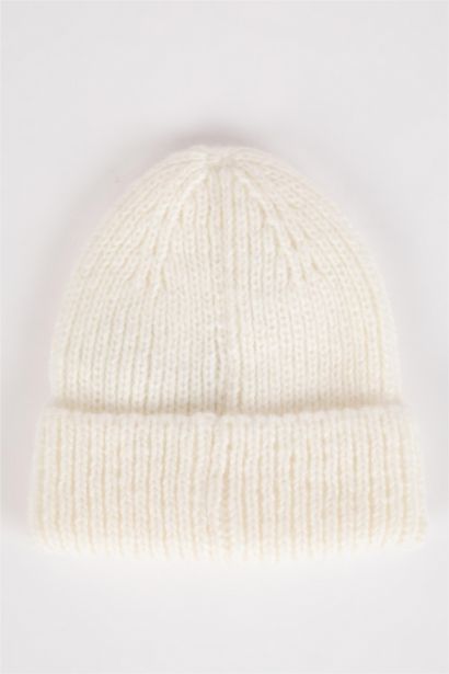 Girl Woven Labeled Beret