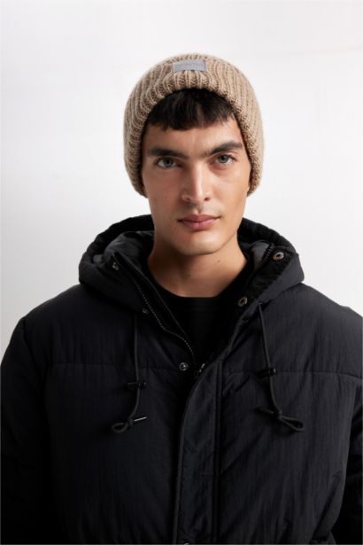 Erkek Etiket Baskılı 2'li Bere