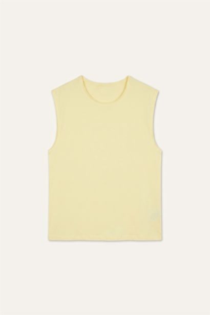 %100 Pamuk Boxy Fit Basic Atlet