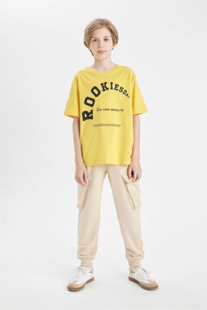 Boy Cargo Pocket School Sweatpants