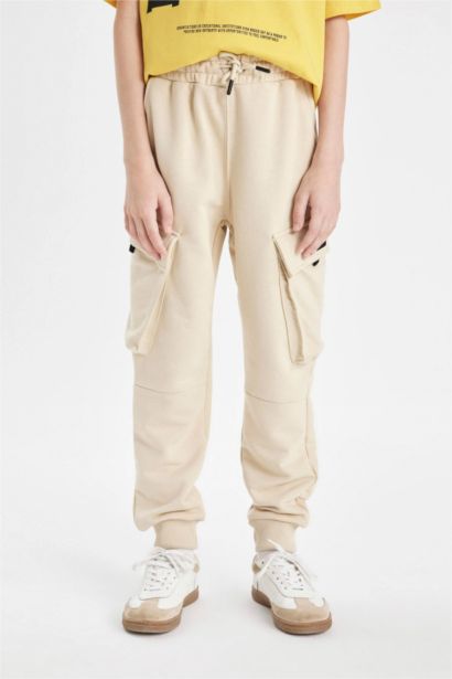 Boy Cargo Pocket School Sweatpants